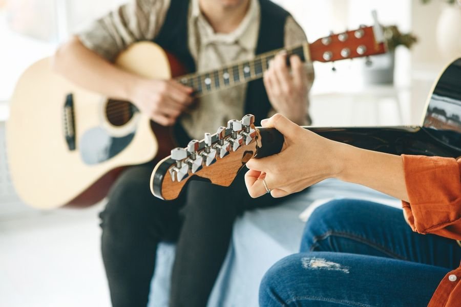 A group music lesson at Rhythm Music Schools
