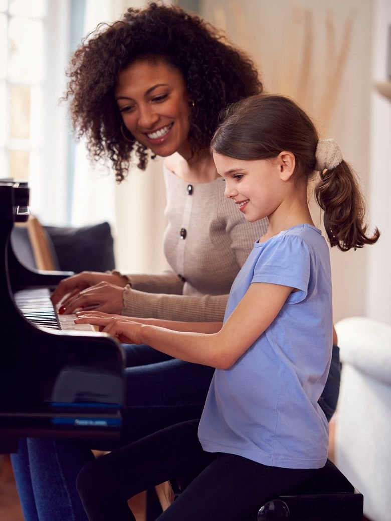 A piano lesson at Rhythm Music Schools